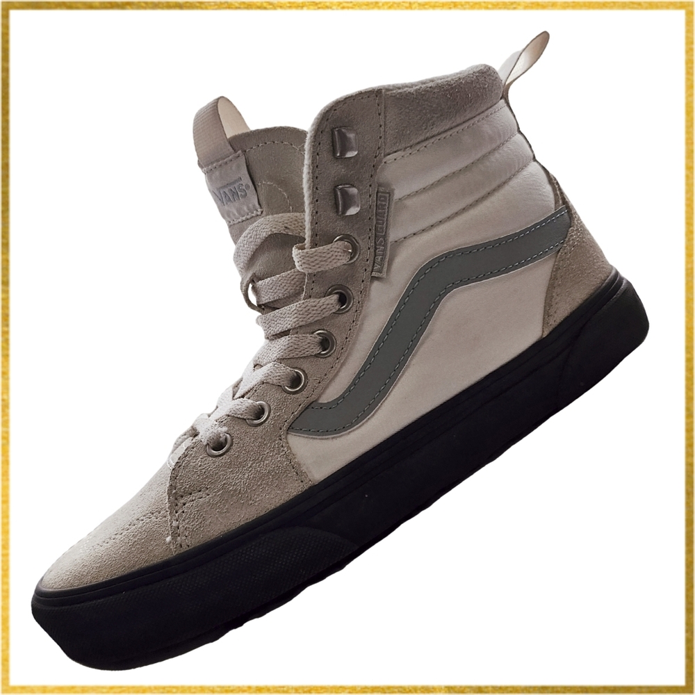 Vans Sk8-Hi Reissue Vansguard Sneakers Beige Suede Waterproof Womens 8 🌧️